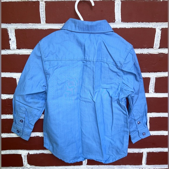 Mexx | blue button down long sleeve shirt | size 24-30m - Picture 2 of 5